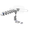 Antena HDTV amplificada giratoria 360° a control remoto