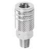 Cople Acero Cromado Macho 1/4" Pretul