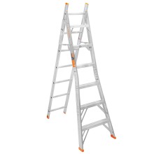 Escalera Tubular Plegable 2 Peld. con Barandal PRETUL