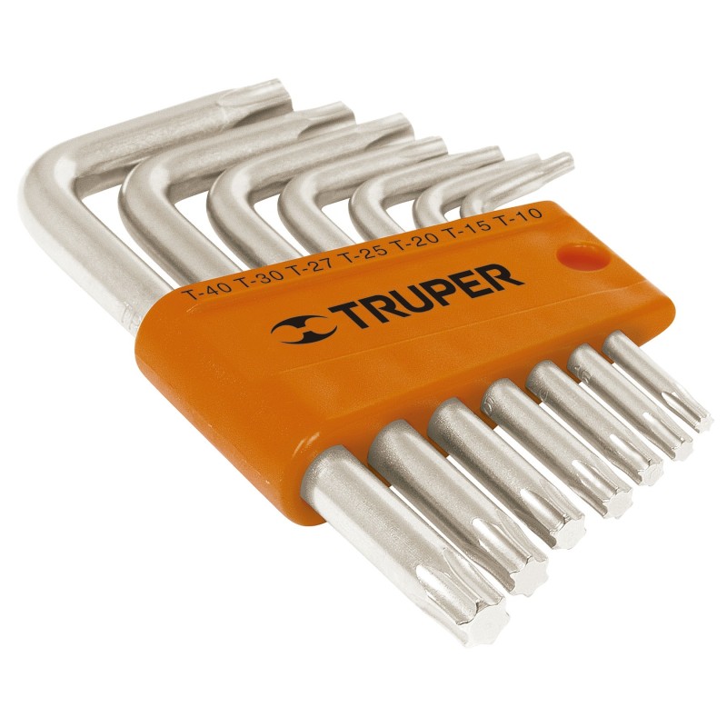 Juego de 7 Llaves Torx Cortas