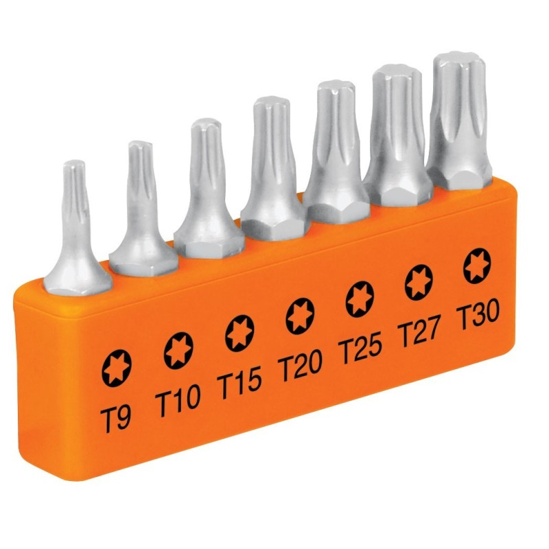 Juego de 7 Puntas Torx Largo 1"