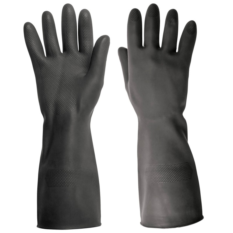 Guantes de solventes, negro