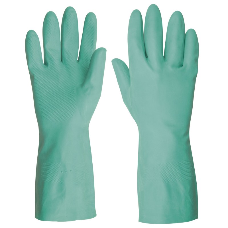 Guantes de solventes, verde