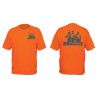 Camisetas estampadas color naranja