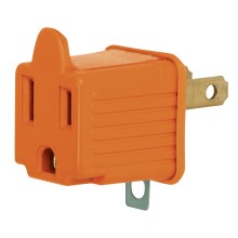 Adaptador 3 a 2 Naranja a Granel Volteck