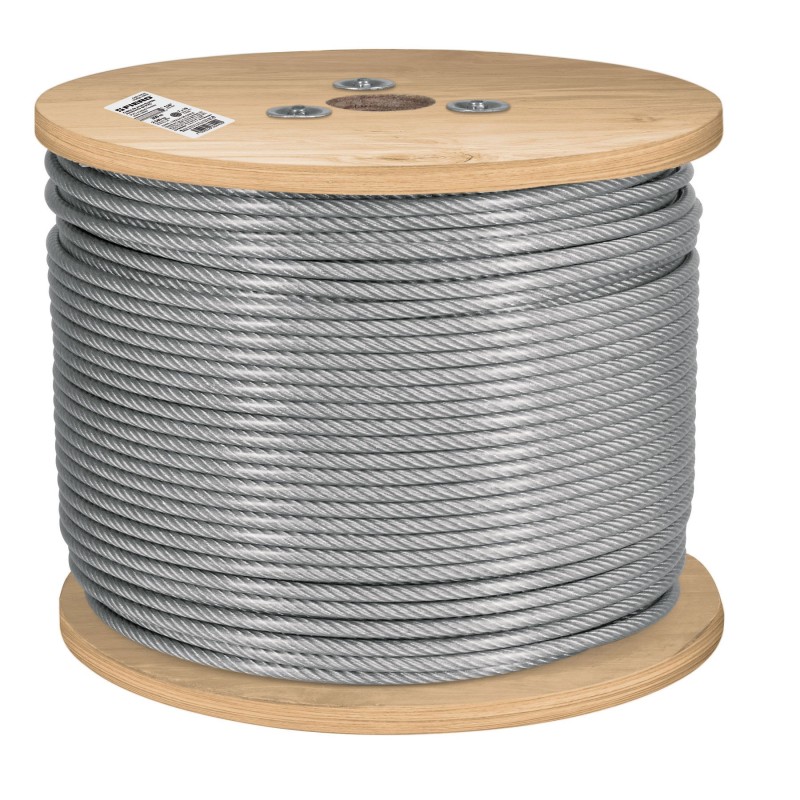 Cable de acero recubierto de PVC 7x19 hilos