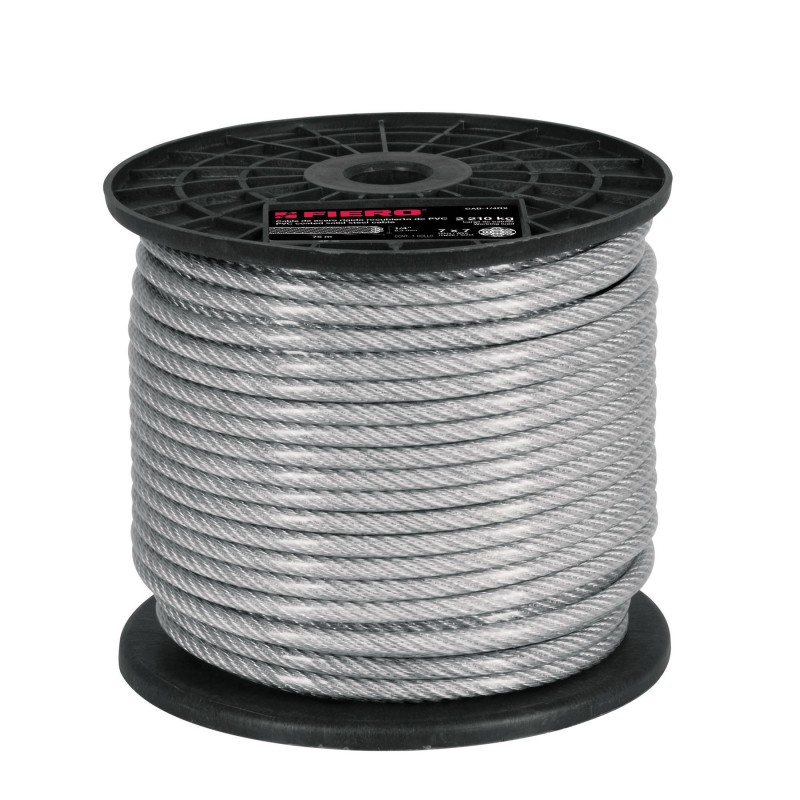 Cable de acero recubierto de PVC 7x7 hilos