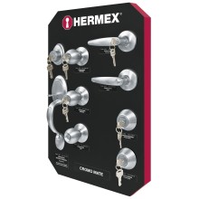 Exhibidor Hermex con Cromo Mate