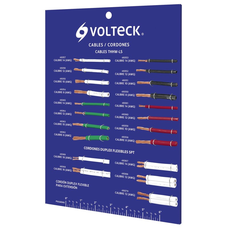 Exhibidor Volteck de Cables y Cordones