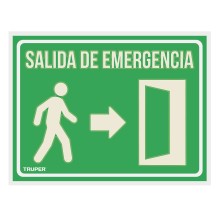 Letrero Señalización "Salida de Emergencia"