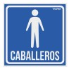 Letrero Señalización "Caballeros"