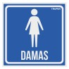 Letrero Señalización ''Damas''