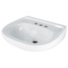 Lavabo Cerámico con Rebosadero Blanco