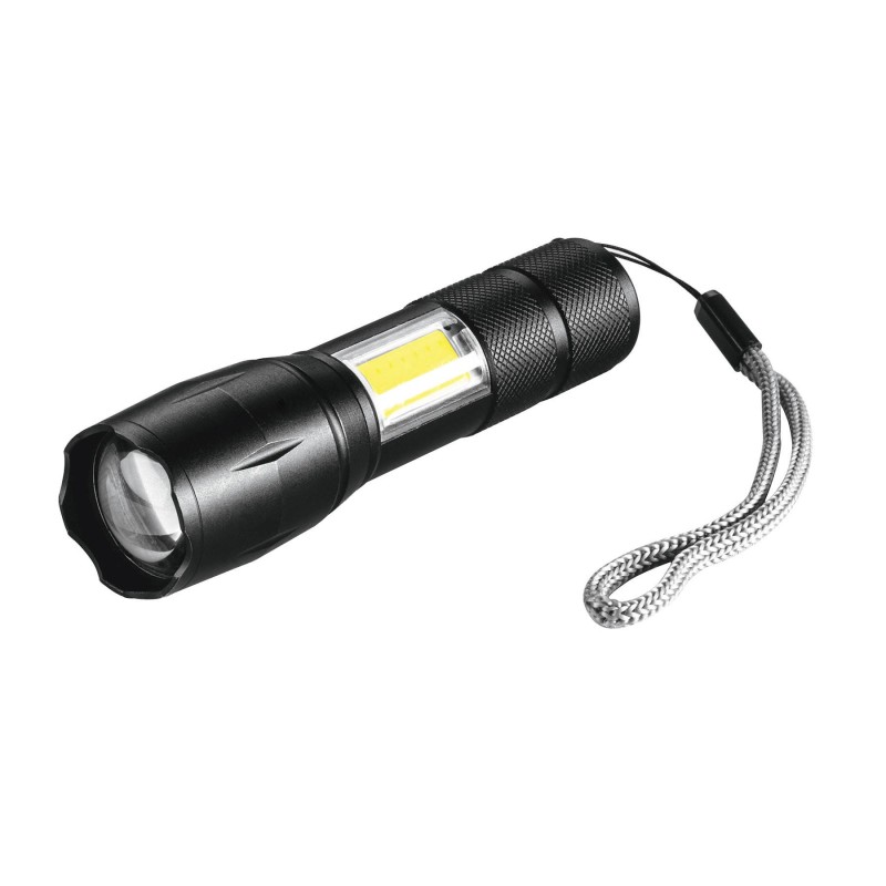 Linterna Led Recargable de Aluminio c/Luz Lateral 270 Lm