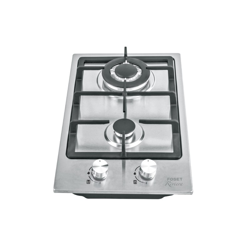 Parrilla Gas Empotrable 30cm 2 Quem Acero Inox Riviera