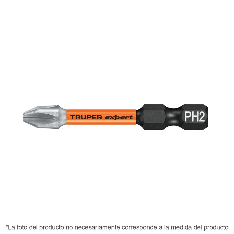 Estuche con 15 Puntas de Cruz Ph2 de Impacto Largo 2